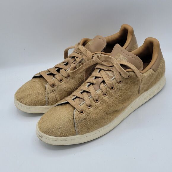 adidas Other - Adidas Stan Smith B24700 Beige Pony Hair Cardboard 2015 Mens Size 12.5